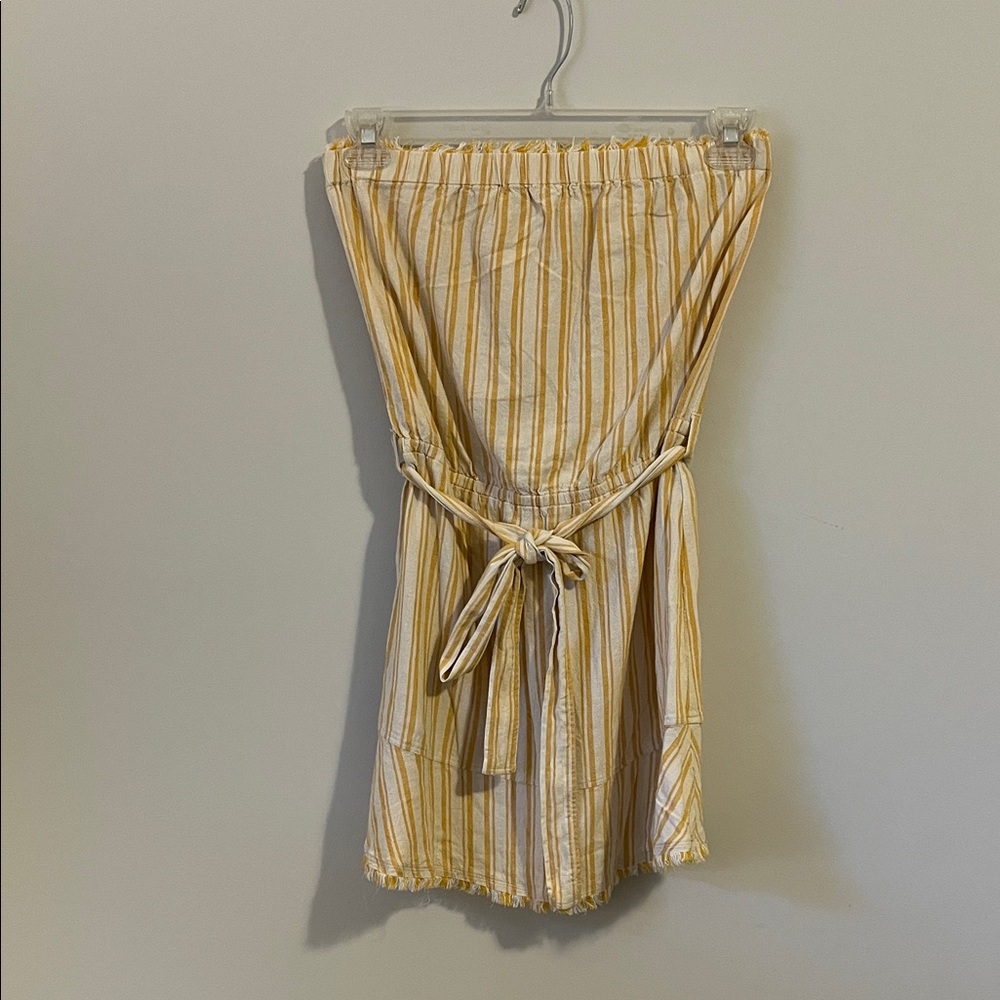 Cloth & Stone Yellow Striped Dress